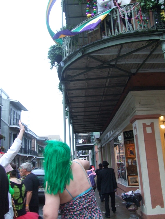 Doing what they can to catch some beads in the Quarter, you know how it is.