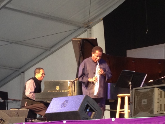 Wayne Shorter on sax and Danilo Perez on Steinway - great way to end out a weekend of music.
